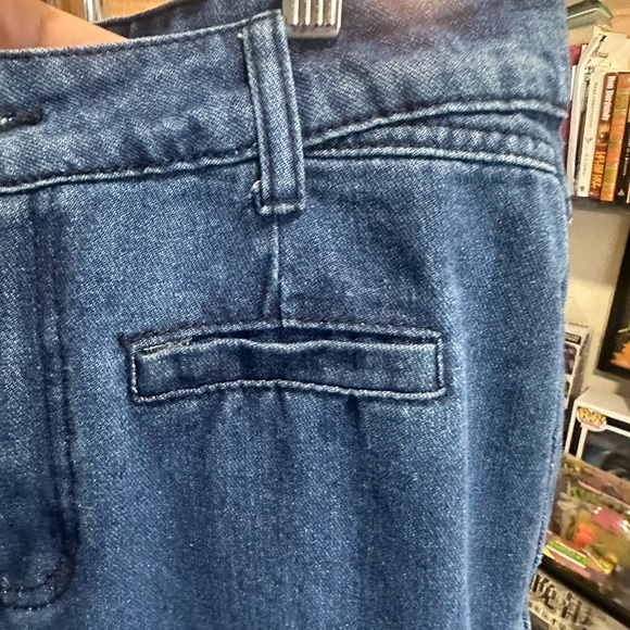 (1067) Cider Blue Flare Jeans with Bow Detail - Picture 5 of 9